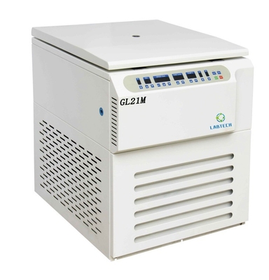 LCD Color Screen Lantai Berdiri Centrifuge Dingin Kapasitas Besar 21000rpm