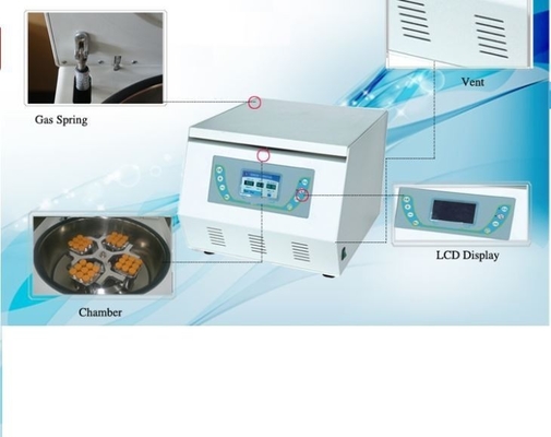 Mikroprosesor kontrol 6000r/Min Mesin sentrifugal medis