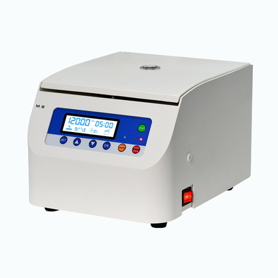 Micro centrifuge kecepatan tinggi yang dapat disesuaikan waktu dengan rotor sudut dan motor DC tanpa sikat