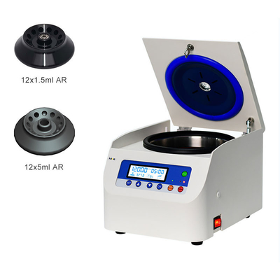 Laboratorium centrifuge kecepatan tinggi 16500r/menit Kapasitas maksimum 12 * 5ml